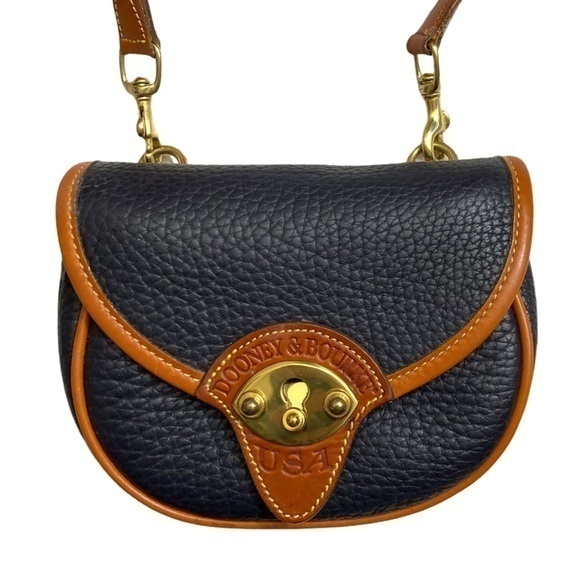 Handbags - Dooney and Bourke ultra rare blue all weather leather vintage belt bag